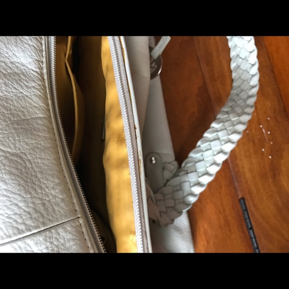 Donald J. Pilner leather purse - braided handles - Picture 7 of 7